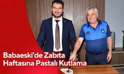 Babaeski'de Zabıta Haftasına Pastalı Kutlama