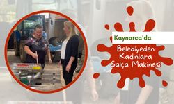 Kaynarca'da Belediyeden Kadınlara Salça Makinesi