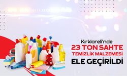 Kırklareli'nde 23 Ton Sahte Temizlik Malzemesi Ele Geçirildi