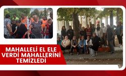 Mahalleli El Ele Verdi Mahallerini Temizledi