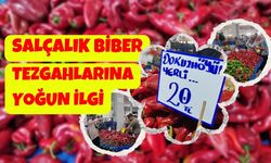 Salçalık Biber Tezgahlarına Yoğun İlgi