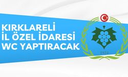 KIRKLARELİ İL ÖZEL İDARESİ WC YAPTIRACAK