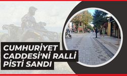 Cumhuriyet Caddesi'ni Ralli Pisti Sandı