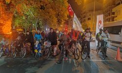 Bisikletseverler  “Kurtuluş” İçin Pedalladı