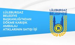 LÜLEBURGAZ BELEDİYE BAŞKANLIĞI’NDAN AMBALAJ ATIKLARININ SATIŞI