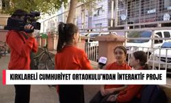 Kırklareli Cumhuriyet Ortaokulu’ndan İnteraktif Proje