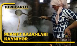 Kırklareli’nde Pekmez Kazanları Kaynıyor