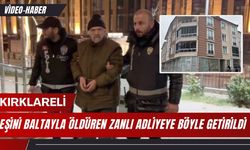 Eşini Baltayla Öldüren Zanlı Adliyeye Böyle Getirildi