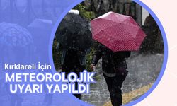 Kırklareli İçin Meteorolojik Uyarı Yapıldı