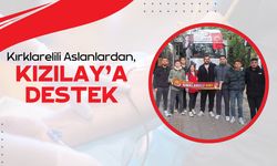 Kırklarelili Aslanlardan, Kızılay'a Destek