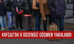 Kofçaz'da 9 Düzensiz Göçmen Yakalandı