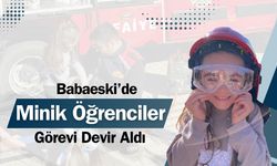 Babaeski’de, Minik Öğrenciler Görevi Devir Aldı