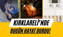 Kırklareli’nde Bugün Hayat Durdu