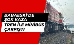 BABAESKİ’DE ŞOK KAZA; Tren İle Minibüs Çarpıştı