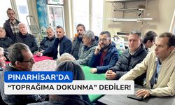 Pınarhisar’da “Toprağıma Dokunma” Dediler!