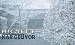 Kırklareli'ne Kar Geliyor