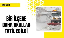 Kırklareli: Bir İlçede Daha Okullar Tatil Edildi