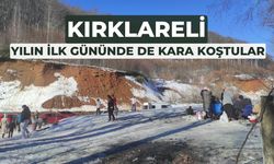 KIRKLARELİ; Yılın İlk Gününde De Kara Koştular