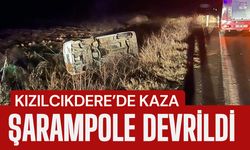 KIZILCIKDERE’DE KAZA; Şarampole Devrildi