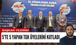 Başkan Yıldırım 5’te 5 Yapan TGK Üyelerini Kutladı