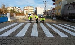 İğneada’da Yollar Boyandı