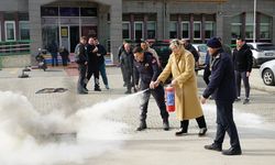 Babaeski’de Uygulamalı Yangın Eğitimi