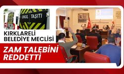 Kırklareli Belediye Meclisi Zam Talebini Reddetti