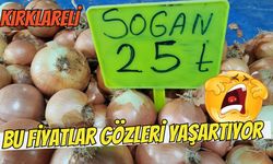 Kırklareli; Bu Fiyatlar Gözleri Yaşartıyor!