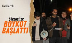 Kırklareli: Öğrenciler Boykot Başlattı