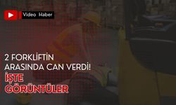 İki Forkliftin Arasında Can Verdi! İşte Görüntüler