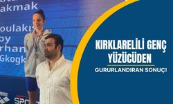 Kırklarelili Genç Yüzücüden Gururlandıran Sonuç!