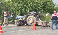 Traktörle Motosiklet Çarpıştı! 3 Ölü