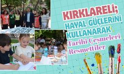 Kırklareli; Hayal Güçlerini Kullanarak Tarihi Çeşmeleri Resmettiler