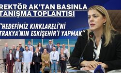 Rektör Ak; “Hedefimiz Kırklareli’ni Trakya’nın Eskişehir’i Yapmak”