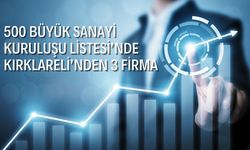500 Büyük Sanayi Kuruluşu Listesi’nde Kırklareli’nden 3 Firma