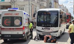 Edirne: Motokurye Kazası Güvenlik Kamerasında