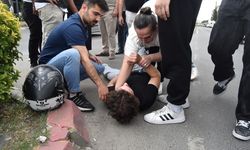 Lüleburgaz; Motosiklet Sürücüsünün Yaralandığı Kaza Güvenlik Kamerasında