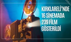 Kırklareli’nde 16 Sinemada 239 Film Gösterildi