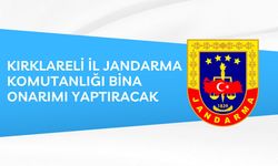 KIRKLARELİ İL JANDARMA KOMUTANLIĞI BİNA ONARIMI YAPTIRACAK
