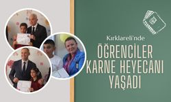 Kırklareli’nde Öğrenciler Karne Heyecanı Yaşadı