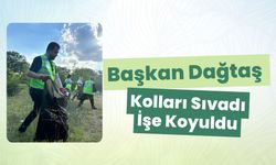Başkan Dağtaş Kolları Sıvadı İşe Koyuldu