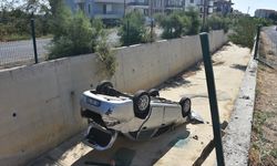 Korkutan Kaza; Direksiyon Hakimiyetini Kaybetti, Kanala Devrildi