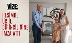 Vize; Resimde Üç İl Birinciliğine İmza Attı