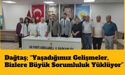 Dağtaş; “Yaşadığımız Gelişmeler, Bizlere Büyük Sorumluluk Yüklüyor”