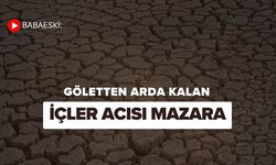 Babaeski: Göletten Arda Kalan İçler Acısı Manzara