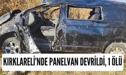 Kırklareli’nde Panelvan Devrildi; 1 Ölü