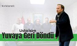 Kırklareli: Usta İsim Yuvaya Geri Döndü