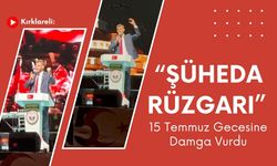 Kırklareli: “Şüheda Rüzgarı” 15 Temmuz Gecesine Damga Vurdu