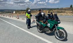 Kırklareli’nde 71 Sürücüye Kask Cezası
