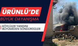 ÜRÜNLÜ; Köylüler Yangını Büyümeden Söndürdüler